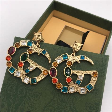 loved earrings gucci|authentic gucci earrings.